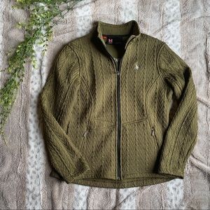 Spyder Core Cable Knit Sweater Jacket